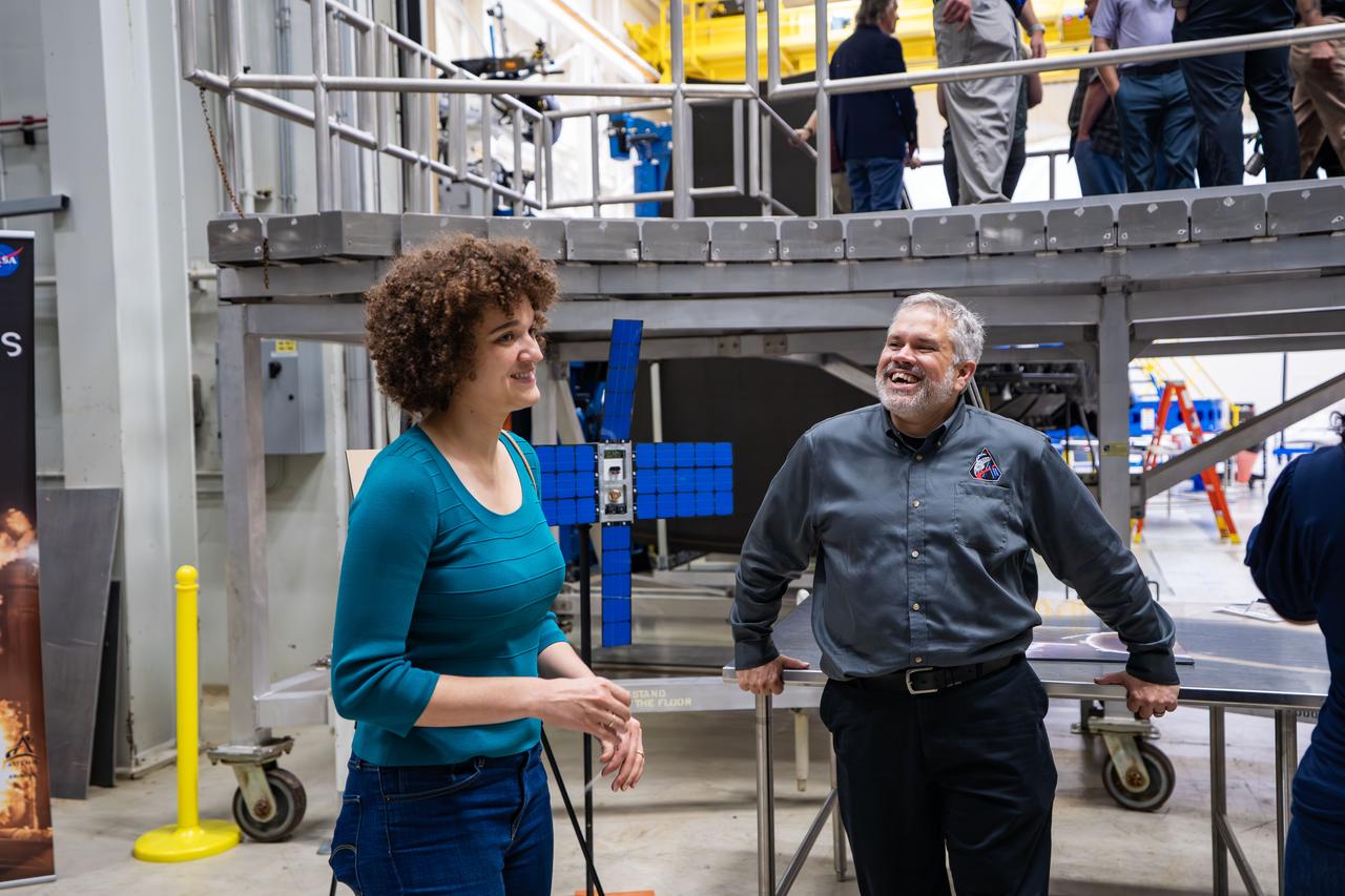 These images show NASA employees attending an event August 14, 2025, at Marshall Space Flight Center in Huntsville, Alabama, to view the Orion stage adapter for Artemis II before it is transported to NASA’s Kennedy Space Center in Florida. Manufactured entirely at NASA Marshall, the adapter plays a crucial role in connecting the SLS (Space Launch System) rocket’s interim cryogenic propulsion stage to the Orion spacecraft. This adapter is the final piece of SLS hardware to be delivered to Kennedy Space Center in preparation for the Artemis II mission.